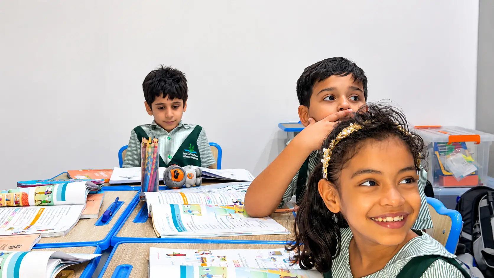 Grade 2 pupils connecting new ideas in class at A.F.S