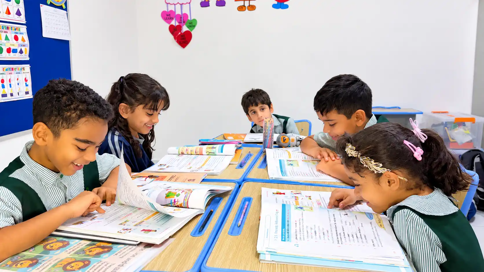 Grade 2 classroom at Al Fasaha Private School