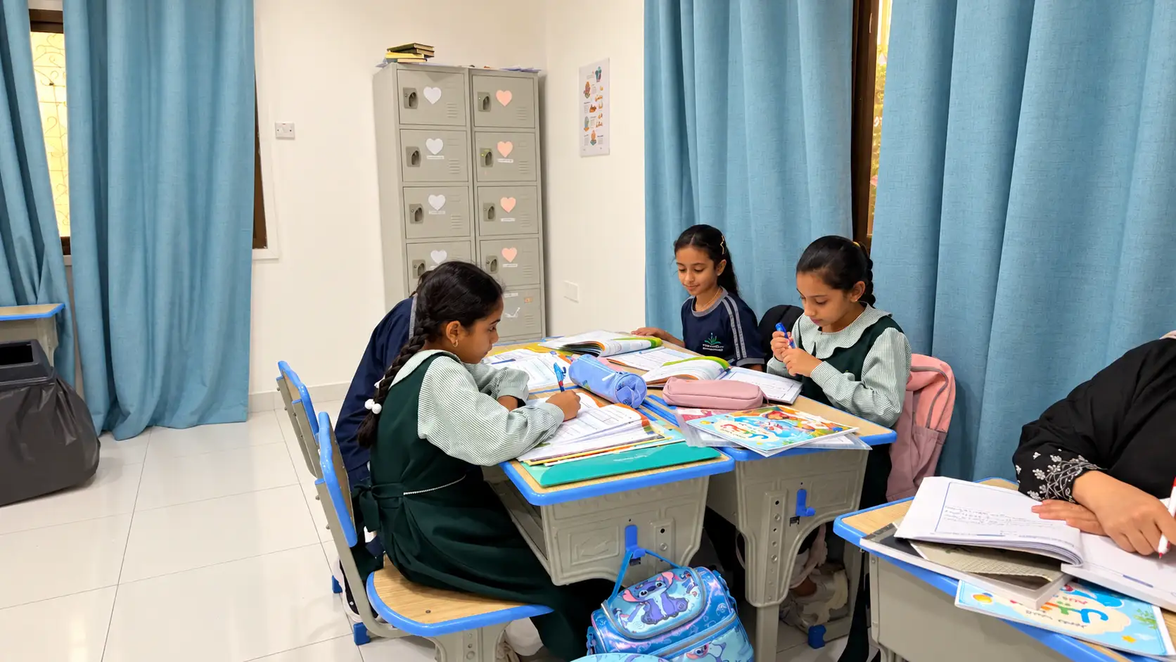 Grade 4 pupils learning at A.F.S